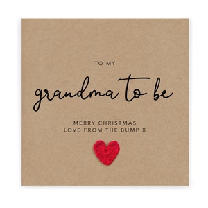 Feliz Navidad abuela para ser tarjeta, de Bump, de bebé, feliz Navidad abuela de Bump, tío tarjeta de Navidad, feliz Navidad