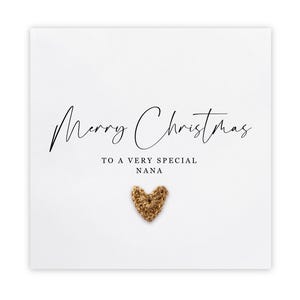 Carte de Noël pour grand-mère, grand-mère, joyeux Noël à une grand-mère très spéciale, carte de Noël grand-mère, faite main
