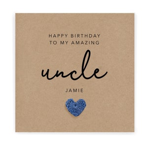 Personalised, Happy Birthday To My Amazing Uncle, Uncle Birthday, Happy Birthday Uncle Card, Personalised Uncle Birthday Card, Special Uncle
