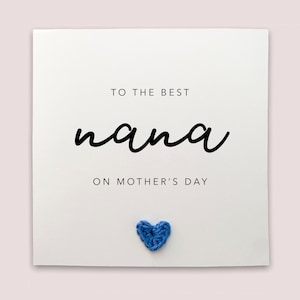 Die beste Nana am Muttertag, Nana-Muttertagskarte, von der Enkelin, beste Nana-Karte, Oma-Karte, Mutter-Tageskarte für Nana, vom Baby