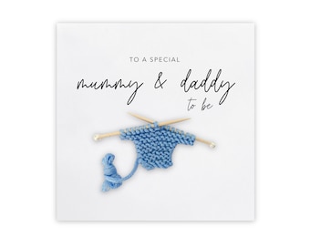 Pregnancy Card For The Mummy and Daddy To Be, Mummy and Daddy To Be Pregnancy Card, Congratulations On Your Pregnancy Card