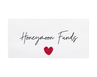 Personalised Honeymoon Funds Money Wallet, Wedding Gift Money, Cash Envelope, Money Wallet, Money Gift