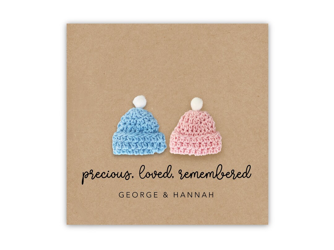 Personalised Twin Baby Loss Card Sympathy Card Baby Loss Etsy