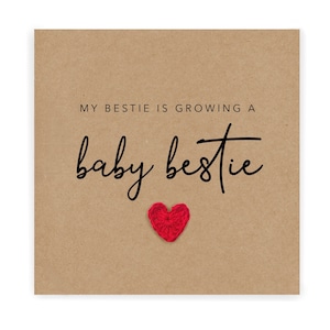 My Bestie ist Schwanger Karte, Erstaunliche Nachrichten auf Ihrer Schwangerschaft Karte, Schwangerschaft Karte für Mama zu sein. Eltern werden Schwangerschaft Karte, Freund Baby