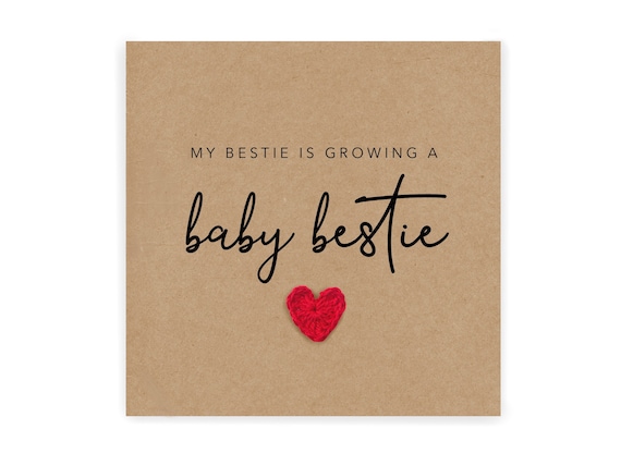 My Bestie is Pregnant Card Amazing News on Your Pregnancy Card  