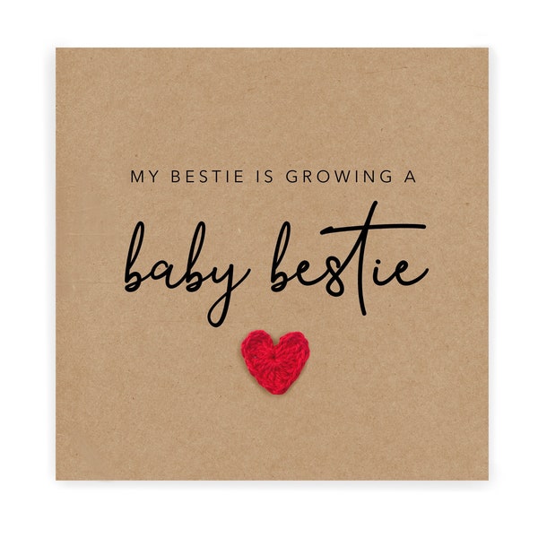 My Bestie Is Pregnant Card, Amazing News On Your Pregnancy Card, Pregnancy Card For Mummy To be. Parents To Be Pregnancy Card, Friend Baby