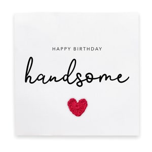 Alles Gute zum Geburtstag gut aussehend Karte - Einfache Geburtstagskarte für Mann Partner Freund - Geburtstagskarte für Ihn gut aussehend - An den Empfänger senden