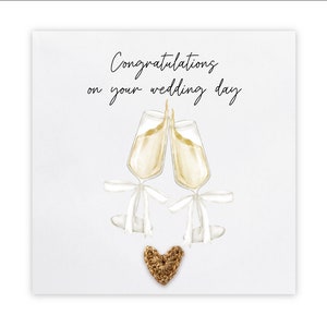 Carte pour jeunes mariés, carte de mariage personnalisée, carte de joyeux mariage, carte de jour de mariage, carte de félicitations pour mariage, carte de mariage