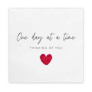 Thinking of You, Bereavement Card, Sympathy Card, Thinking of You Card, Condolence Card, Sending Hug, Grieving, One Day at a time, Funeral