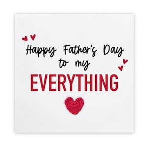 Feliz Dia dos Pais para Meu Tudo, Cartão de Dia dos Pais da Esposa, Cartão de Dia dos Pais para Marido, Namorado, Parceiro, Dia dos Pais Simples