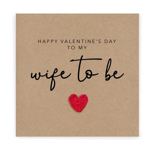 Frau am Valentinstag Karte, Frau am Valentinstag, Valentinstag Karte für Verlobte, romantische Valentinstag Karte für Frau zu sein, Liebe