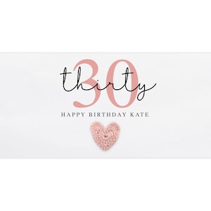 Personalisierter Geburtstag 30.Geldbrieftasche, personalisierter Geld-Umschlag, Brieftasche, Geschenkgutschein, Geburtstagsgeschenk, Geld-Umschlag, 30.Geburtstag