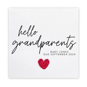 Tarjeta de anuncio de embarazo, su aviso de promoción oficial de papá a abuelo, revelación de bebé, tarjeta a los abuelos, anuncio