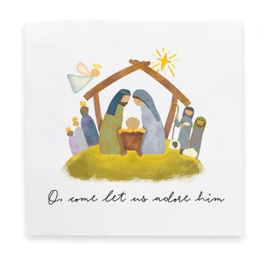 Kerstkerstkaart, Card Pack Bundelpakket, Nativity Faith Christian Card, Kerstkaartpakket, Christelijke kaart, Bundel