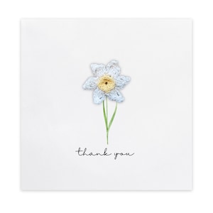 Tarjeta de agradecimiento simple, gracias, tarjeta de apoyo para amiga, hermana, mamá, papá, tarjeta de agradecimiento de mejor amigo, primavera de flores