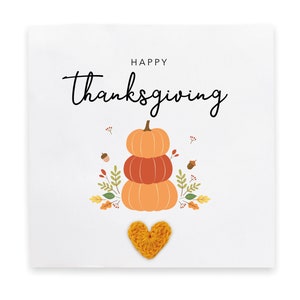 Fröhliche Thanksgiving-Karte, Danksagung, Thanksgiving, Herbst, Erntedankkarte, Thanksgiving-Kürbis