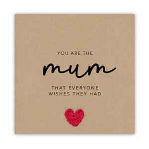Beste Mutter-Karte, Sie sind die Mutter, die sich jeder wünscht, süße Muttertagskarte, von Tochter, vom Sohn, alles Gute zum Muttertag