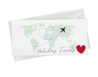 Enjoy your Trip Travel Money Wallet Card, Ticket or Cash Envelope Wallet For Gap Year, Surprise Trip Reveal Or Honeymoon, Money Wallet
