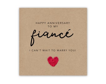 Tarjeta de aniversario para prometido/a, tarjeta de aniversario para futuro esposo/a, tarjeta de aniversario para prometido/a, tarjeta de aniversario para futuro esposo/a, tarjeta de cumpleaños para prometido/a