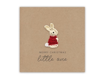 Merry Christmas Little One, 1st Christmas Card, First Christmas Card, Daughter 1st Christmas Card