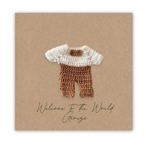 Gepersonaliseerde nieuwe babykaart, aandenken babykaart, aangepaste Welcome to the World-kaart, gefeliciteerd babykaart, nieuwe babykaart, aandenken