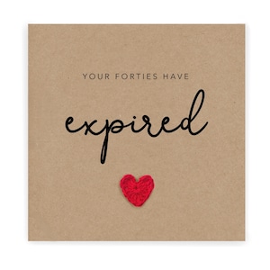 Carte d'anniversaire drôle pour lui, vous avez la trentaine, blague d'anniversaire, carte de quarantième drôle, anniversaire important, 40e anniversaire