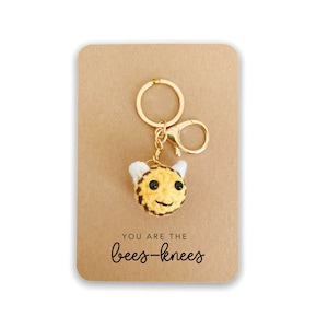 You are Amazing, Bees Knees  Keyring Gift, Rainbow Keyring Thank you gift for friend, Thank you for everything gift,  Keyring Bee