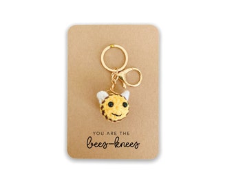 Sie sind erstaunlich, Bees Knie Schlüsselring Geschenk, Regenbogen Schlüsselring Danke Geschenk für Freund, Danke für alles Geschenk, Schlüsselring Biene