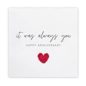 Sempre foi você, cartão de amor romântico, cartão de feliz aniversário, cartão de aniversário, parceiro, namorado, namorada, esposa, marido, cartão de amigo