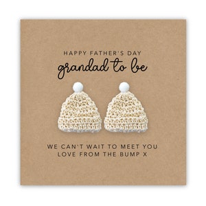 Grand-père pour être la carte de la fête des pères, pour que mon grand-père soit aux jumeaux, carte pour papa, carte de fête des pères de papa jumeau, carte des jumeaux Bump