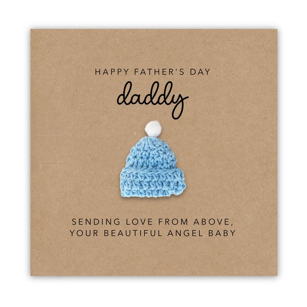 Father's Day Card for Daddy from Baby in Heaven, Bereaved Father/Baby Loss Card, Angel Baby, Father's Day, Rainbow Baby Card, From Heaven