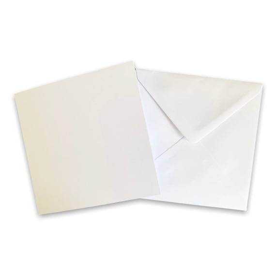 Ontslag Supersonische snelheid Munching Vierkante blanco kaarten met enveloppen I White Kraft I 6x6 - Etsy Nederland