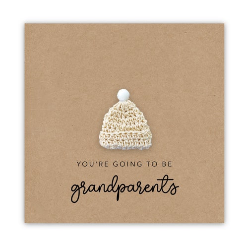 You're going to be a Grandparents card, Pregnancy announcement Card, Grandad Grandma Nan to be, New Baby Pregnancy, Send to Recipient