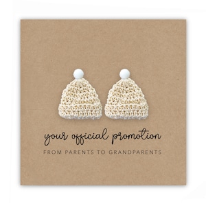 Carte d'annonce de grossesse, votre avis de promotion officiel des parents aux grands-parents, révélation de bébé, annonce, jumeaux