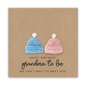 Biglietto per gemelli di compleanno della nonna, per mia nonna, biglietto di compleanno per la nonna per gemelli, biglietto di compleanno per la gravidanza, biglietto per la nonna da Bump