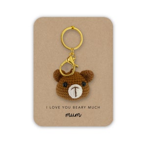 Obrigado por ser o melhor presente para mãe, presente de dia das mães, presente de aniversário para mãe, chaveiro de abelha, presente de urso feito à mão para mãe, dia das mães