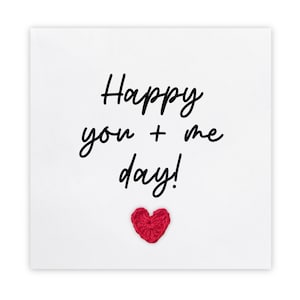 Anniversary Card For Husband, Wife Anniversary Card, Boyfriend Anniversary Card, Girlfriend, Happy You And Me Day, Valentine