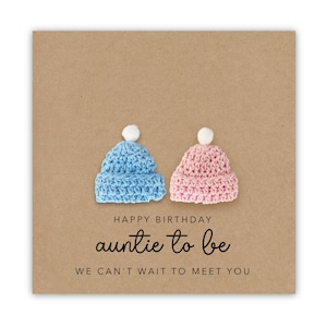 Carte d'anniversaire de tante à des jumeaux, pour ma future tante, carte d'anniversaire pour tante à jumeaux, carte d'anniversaire de grossesse, carte pour être à partir de la bosse