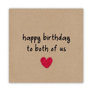 Joyeux anniversaire à nous deux, carte d'anniversaire pour jumeaux drôle, carte de blague pour soeur, frère, carte d'anniversaire pour jumeaux, carte de joyeux anniversaire pour jumeaux