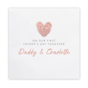 Première carte de fête des pères personnalisée, pour notre première carte de fête des pères, carte de fête des pères, carte de fête des pères avec message personnalisé, dès bébé