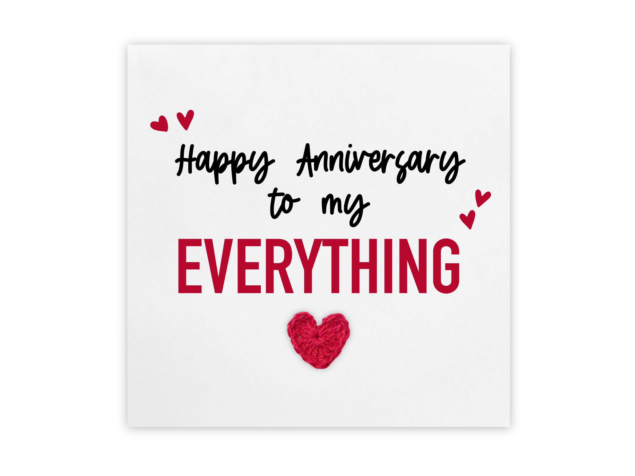 Happy Anniversary to My Everything, Anniversary Card for Husband Wife ...