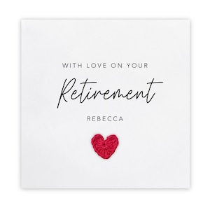 Personalised Retirement Card, Happy Retirement Card, Retiring Card, Card for Retirement, Leaving Work Card, You&#39;re Retiring Card, Handmade