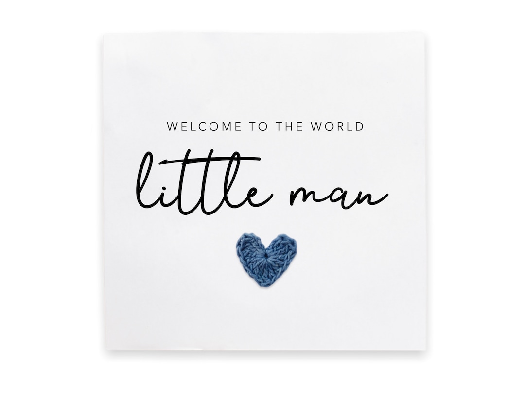 New Baby Boy Card, New Baby Card, Welcome to the World Card