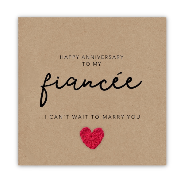 Fiancée Anniversary Card, Wife To Be Anniversary Card, Anniversary Card For Fiancée, WifeTo Be Anniversary Card, Fiancée Birthday Card