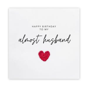 Carte de joyeux anniversaire à mon futur mari Carte de joyeux anniversaire pour fiancé Cadeaux fiancé pour lui Cadeau partenaire futur mari