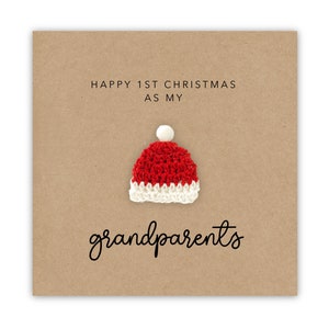 Christmas Card for New Grandparents, 1st Christmas Card for Grand Parents, First Christmas Card for Grandparents, Our 1st Christmas