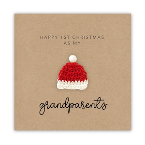 Christmas Card for New Grandparents, 1st Christmas Card for Grand Parents, First Christmas Card for Grandparents, Our 1st Christmas