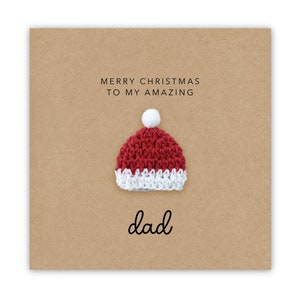 Frohe Weihnachten Papa Weihnachtskarte, Weihnachtskarte Papa, Weihnachtskarte für Papa, Weihnachtsmann Karte, Weihnachtskarte Papa