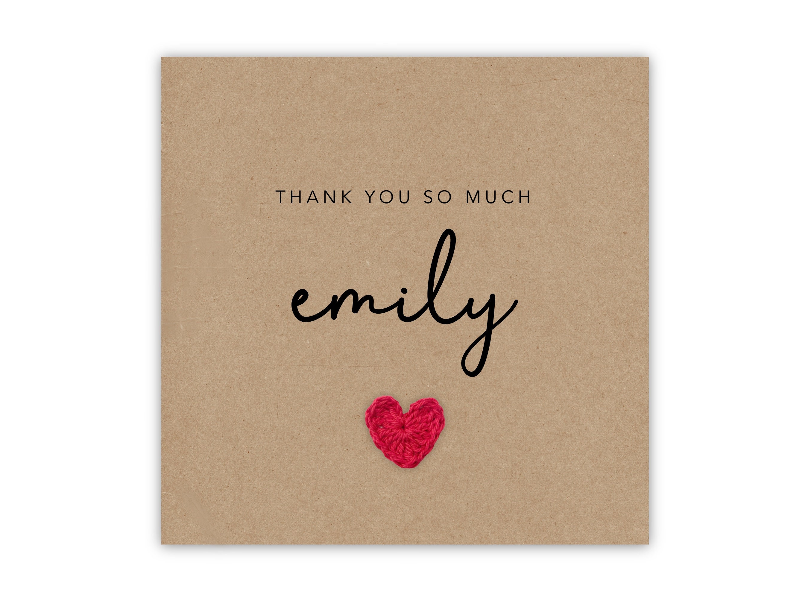 Personalised Thank You Card for Best Friend, Wedding Thank You 