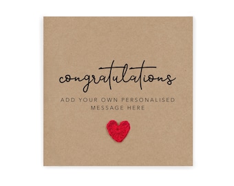 Personalised Custom Congratulations Card, Driving Test, University, Exam, New job, Promotion, Personalised Card, Custom, Congratulations
